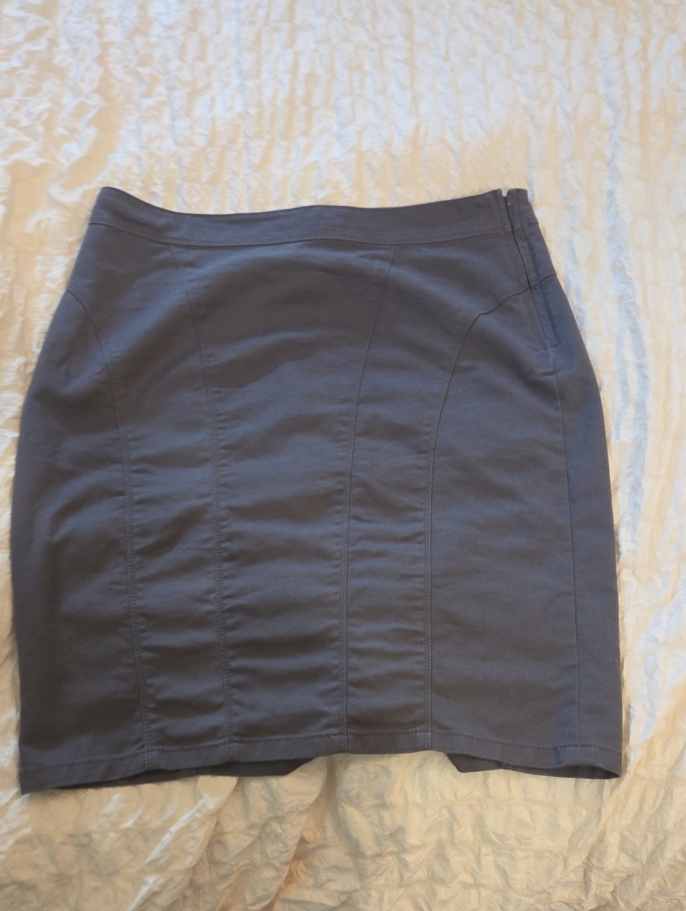 Ann Taylor Charcoal Ponte Pencil Skirt